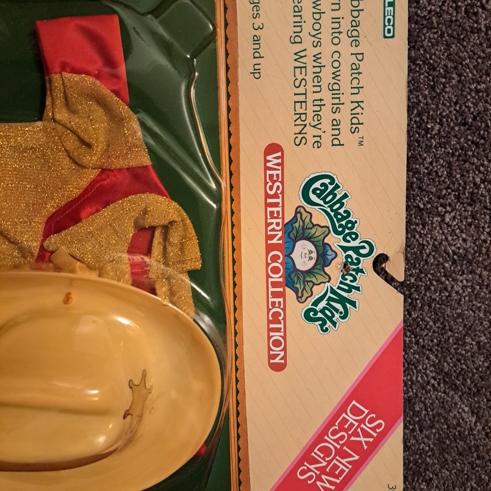 NWT Vintage 1984 Coleco Cabbage Patch Kids Cowgirl Western Collection Outfit - Picture 4 of 6